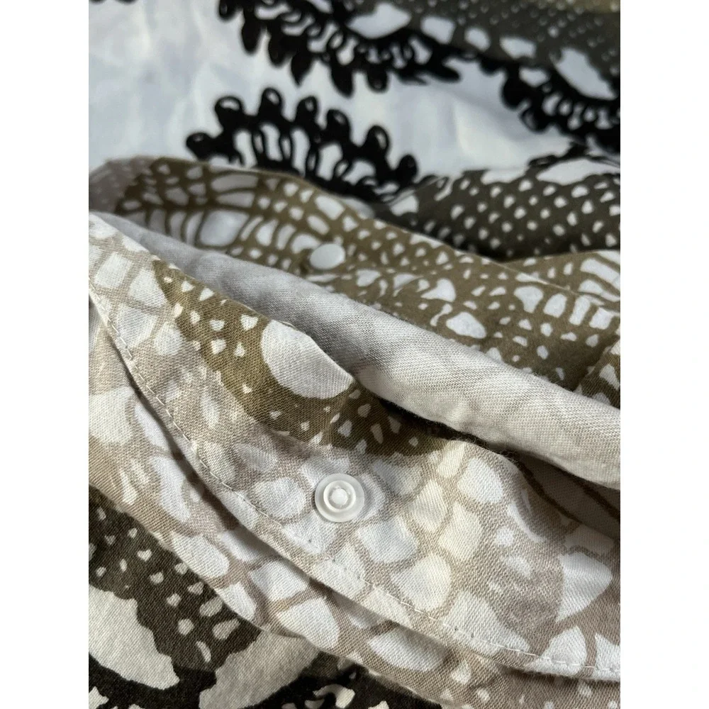Ikea Lyckoax Duvet Cover Queen Cream Cream Beige Black Mandalas Medallions